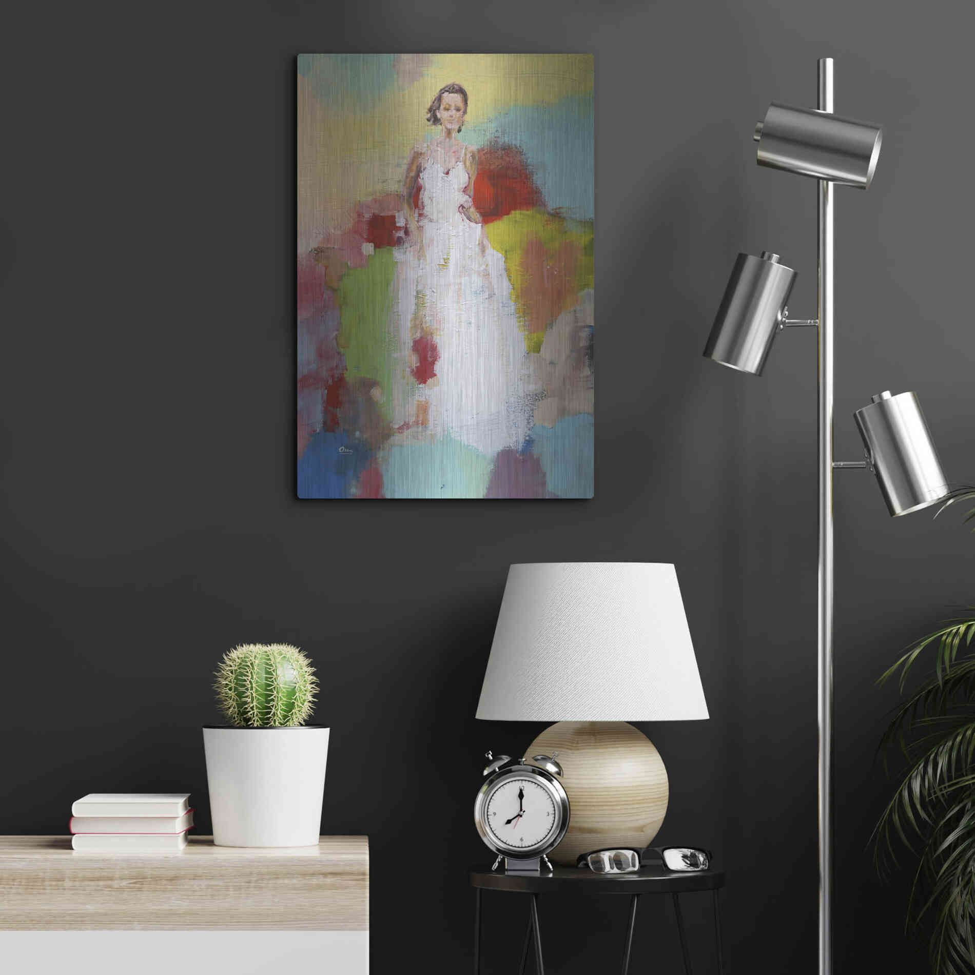 Luxe Metal Art 'Springtime' by Oscar Alvarez Pardo, Metal Wall Art,16x24