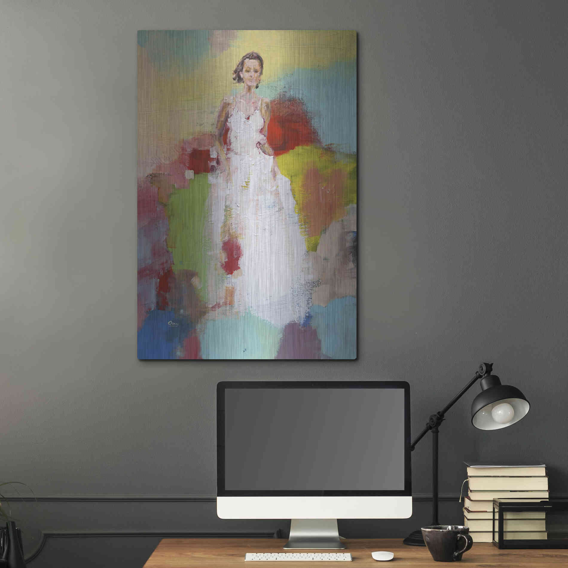 Luxe Metal Art 'Springtime' by Oscar Alvarez Pardo, Metal Wall Art,24x36