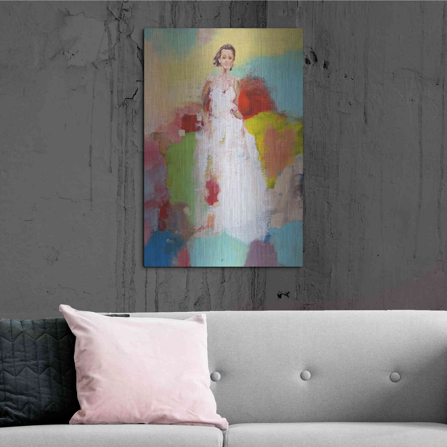 Luxe Metal Art 'Springtime' by Oscar Alvarez Pardo, Metal Wall Art,24x36