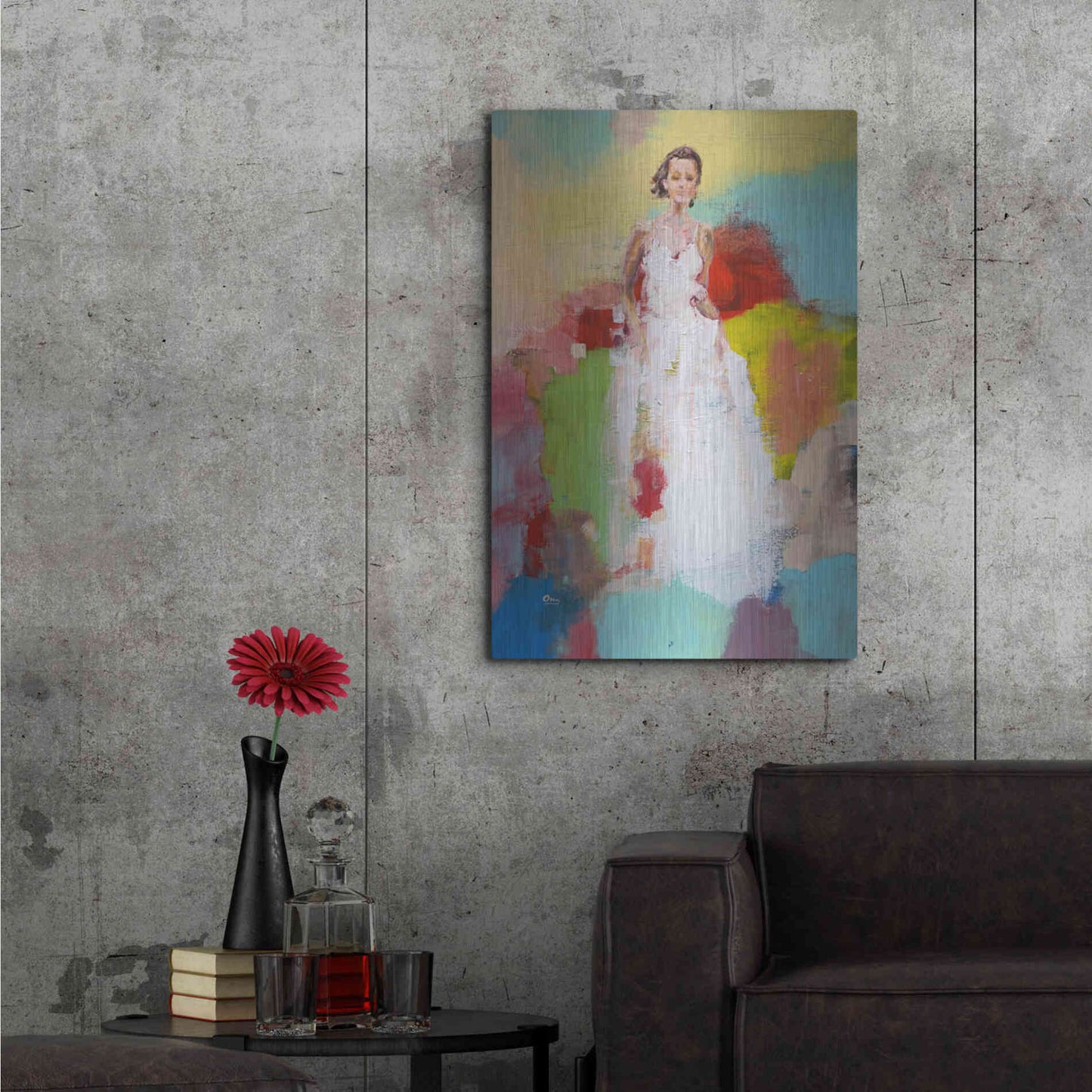 Luxe Metal Art 'Springtime' by Oscar Alvarez Pardo, Metal Wall Art,24x36