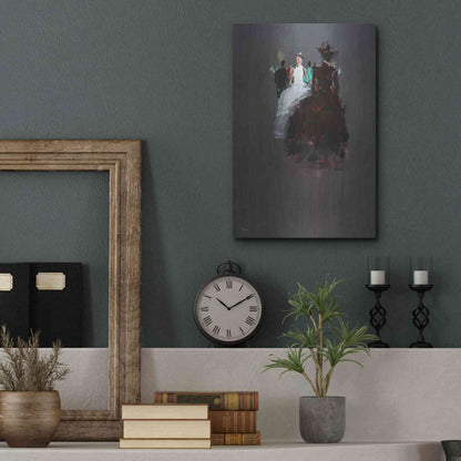 Luxe Metal Art 'Gathering' by Oscar Alvarez Pardo, Metal Wall Art,12x16