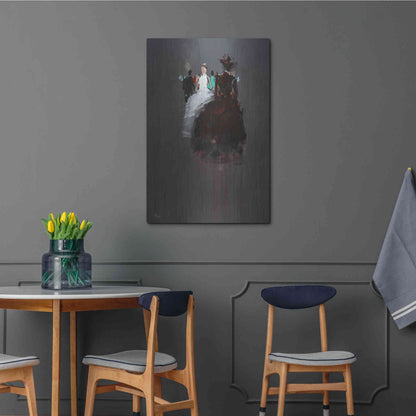 Luxe Metal Art 'Gathering' by Oscar Alvarez Pardo, Metal Wall Art,24x36