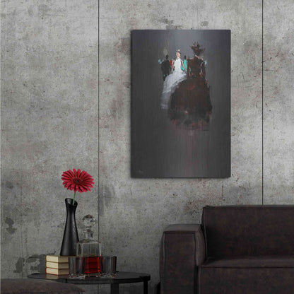 Luxe Metal Art 'Gathering' by Oscar Alvarez Pardo, Metal Wall Art,24x36