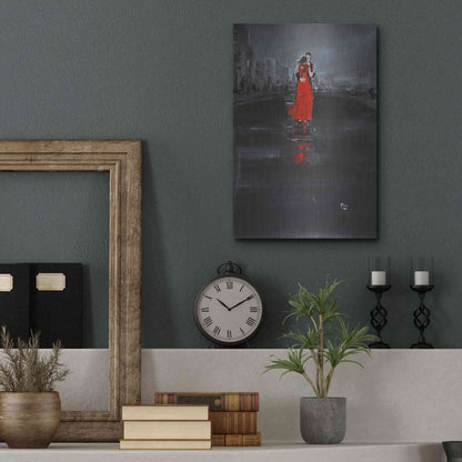 Luxe Metal Art 'Noir' by Oscar Alvarez Pardo, Metal Wall Art,12x16