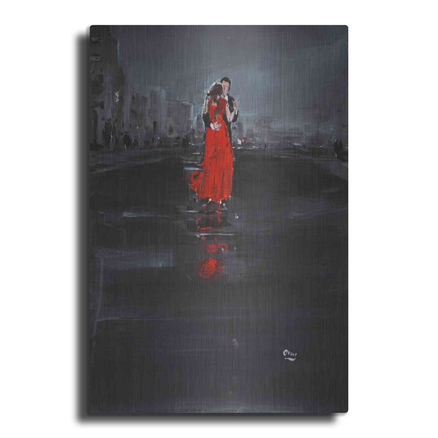 Luxe Metal Art 'Noir' by Oscar Alvarez Pardo, Metal Wall Art