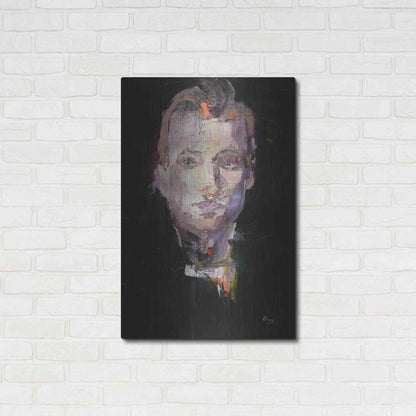 Luxe Metal Art 'Portrait 1' by Oscar Alvarez Pardo, Metal Wall Art,24x36