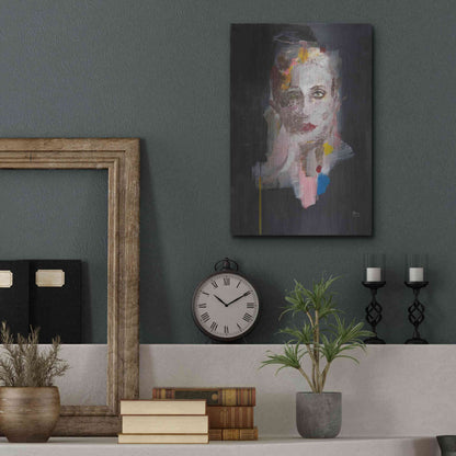 Luxe Metal Art 'Portrait 2' by Oscar Alvarez Pardo, Metal Wall Art,12x16