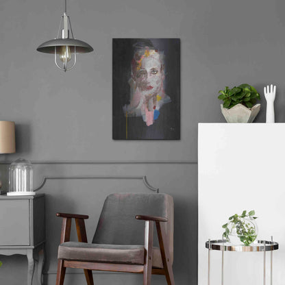 Luxe Metal Art 'Portrait 2' by Oscar Alvarez Pardo, Metal Wall Art,16x24