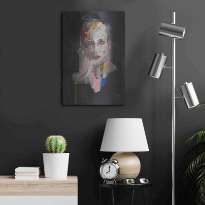 Luxe Metal Art 'Portrait 2' by Oscar Alvarez Pardo, Metal Wall Art,16x24