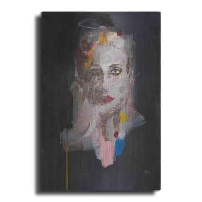 Luxe Metal Art 'Portrait 2' by Oscar Alvarez Pardo, Metal Wall Art