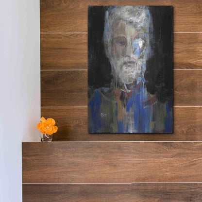 Luxe Metal Art 'Portrait 3' by Oscar Alvarez Pardo, Metal Wall Art,12x16