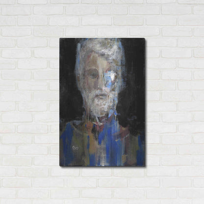 Luxe Metal Art 'Portrait 3' by Oscar Alvarez Pardo, Metal Wall Art,24x36