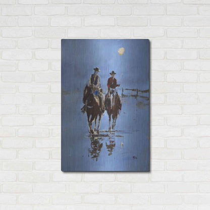 Luxe Metal Art 'Moonlight' by Oscar Alvarez Pardo, Metal Wall Art,24x36