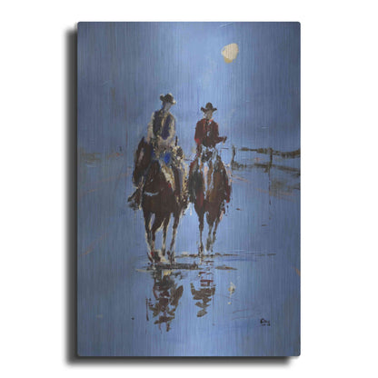 Luxe Metal Art 'Moonlight' by Oscar Alvarez Pardo, Metal Wall Art