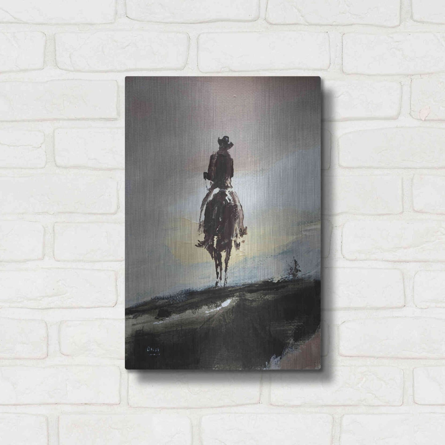 Luxe Metal Art 'Mild' by Oscar Alvarez Pardo, Metal Wall Art,12x16