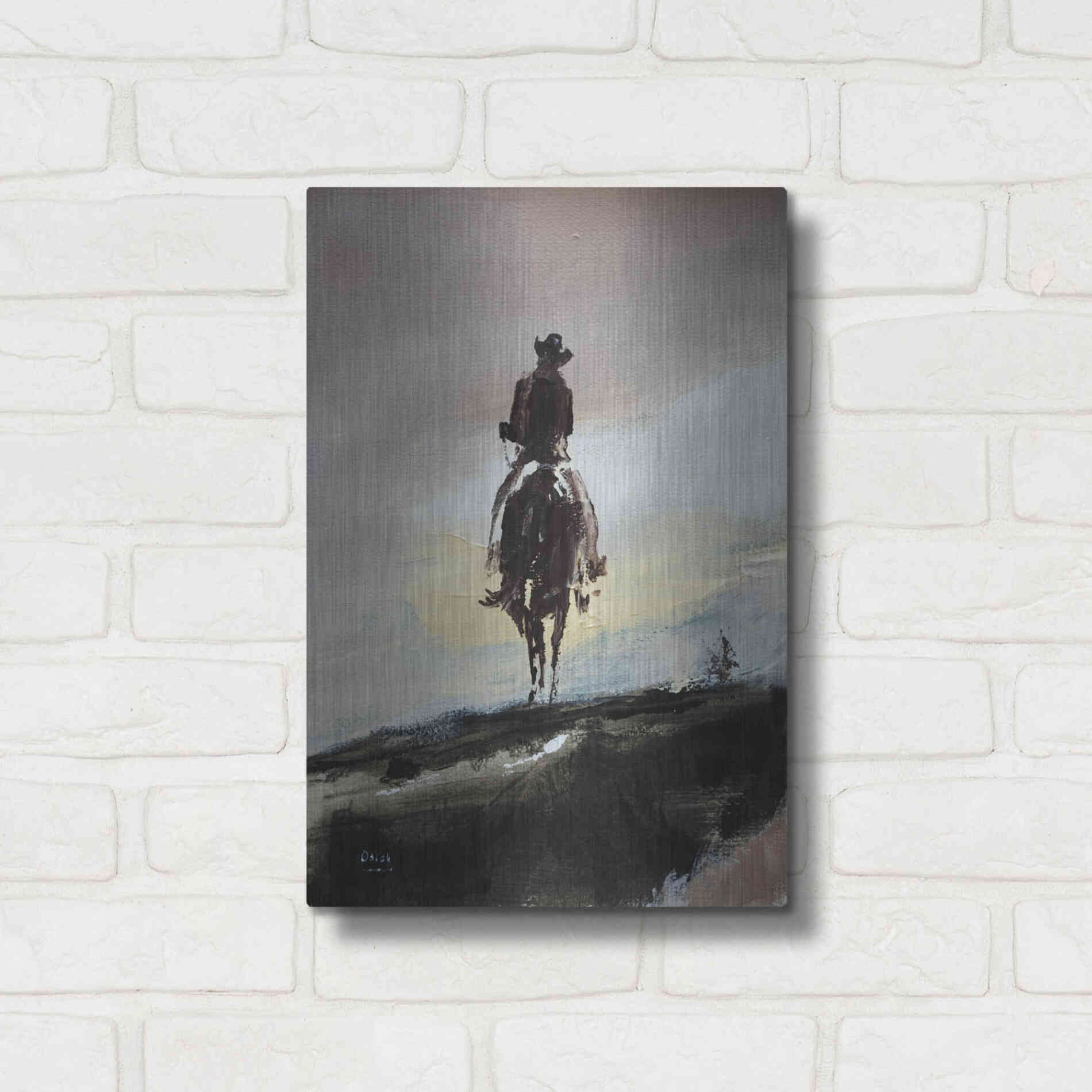 Luxe Metal Art 'Mild' by Oscar Alvarez Pardo, Metal Wall Art,12x16