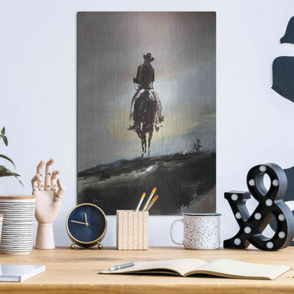 Luxe Metal Art 'Mild' by Oscar Alvarez Pardo, Metal Wall Art,12x16