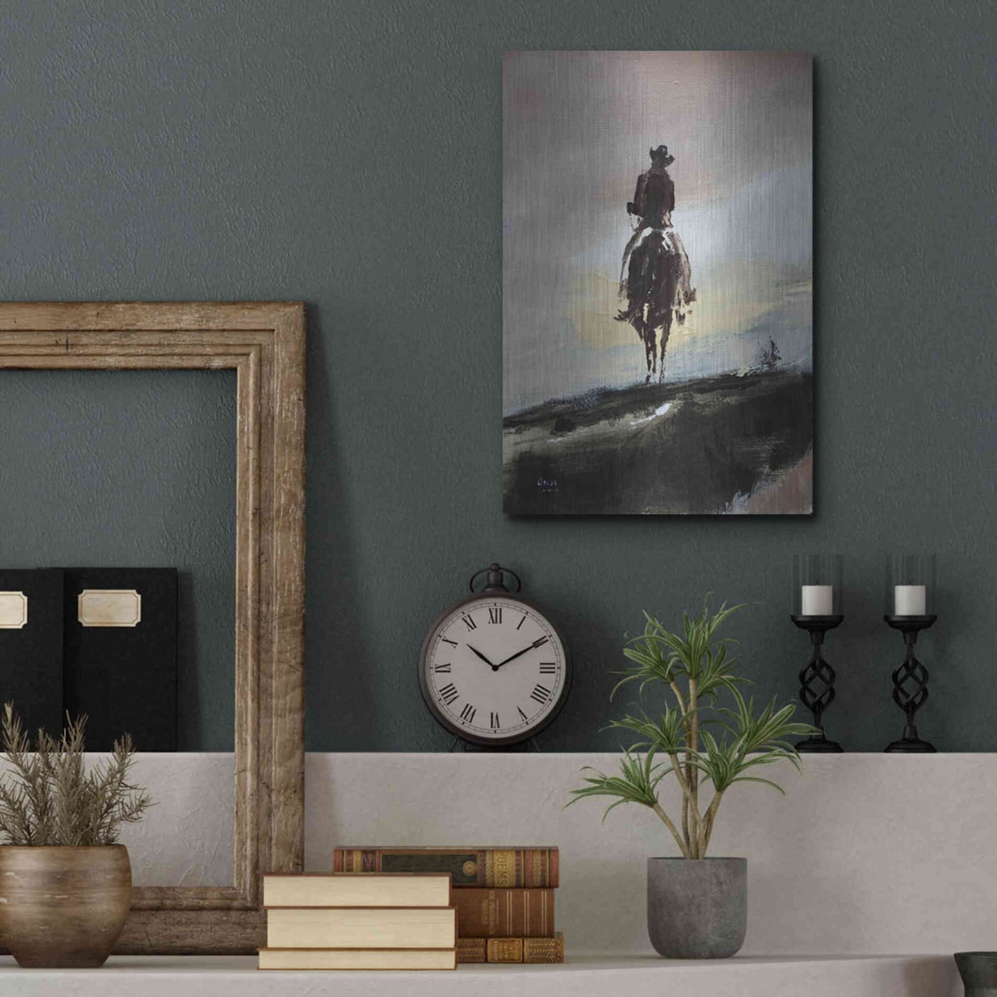 Luxe Metal Art 'Mild' by Oscar Alvarez Pardo, Metal Wall Art,12x16