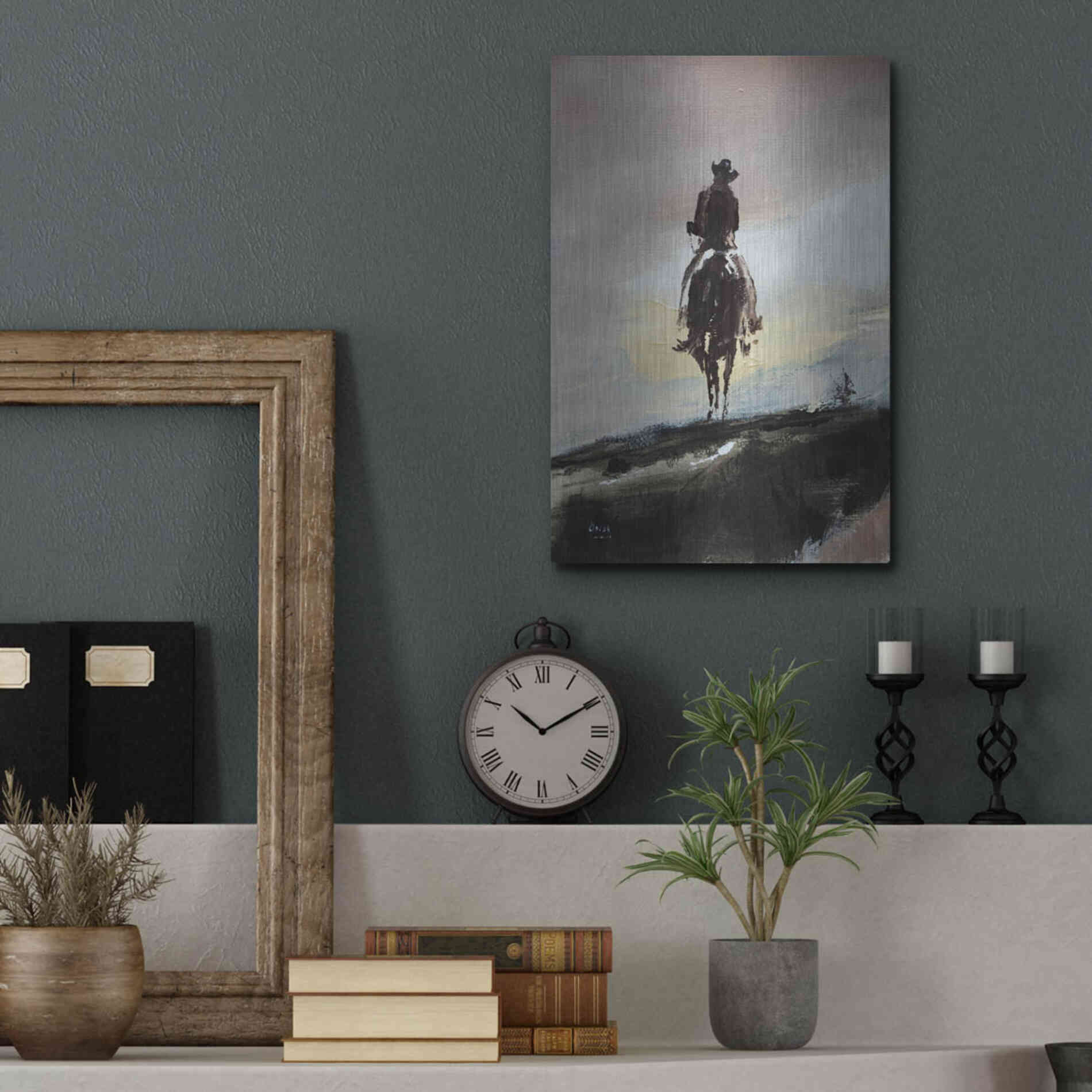 Luxe Metal Art 'Mild' by Oscar Alvarez Pardo, Metal Wall Art,12x16