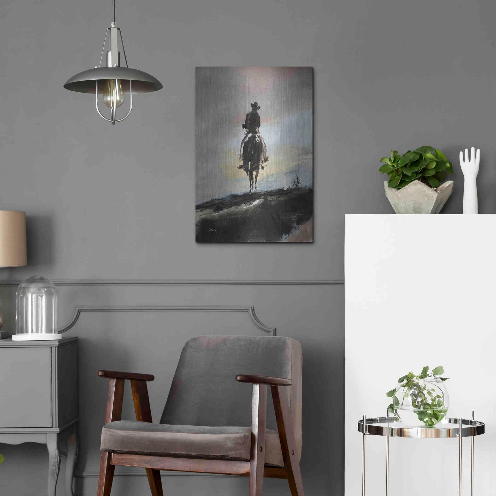 Luxe Metal Art 'Mild' by Oscar Alvarez Pardo, Metal Wall Art,16x24