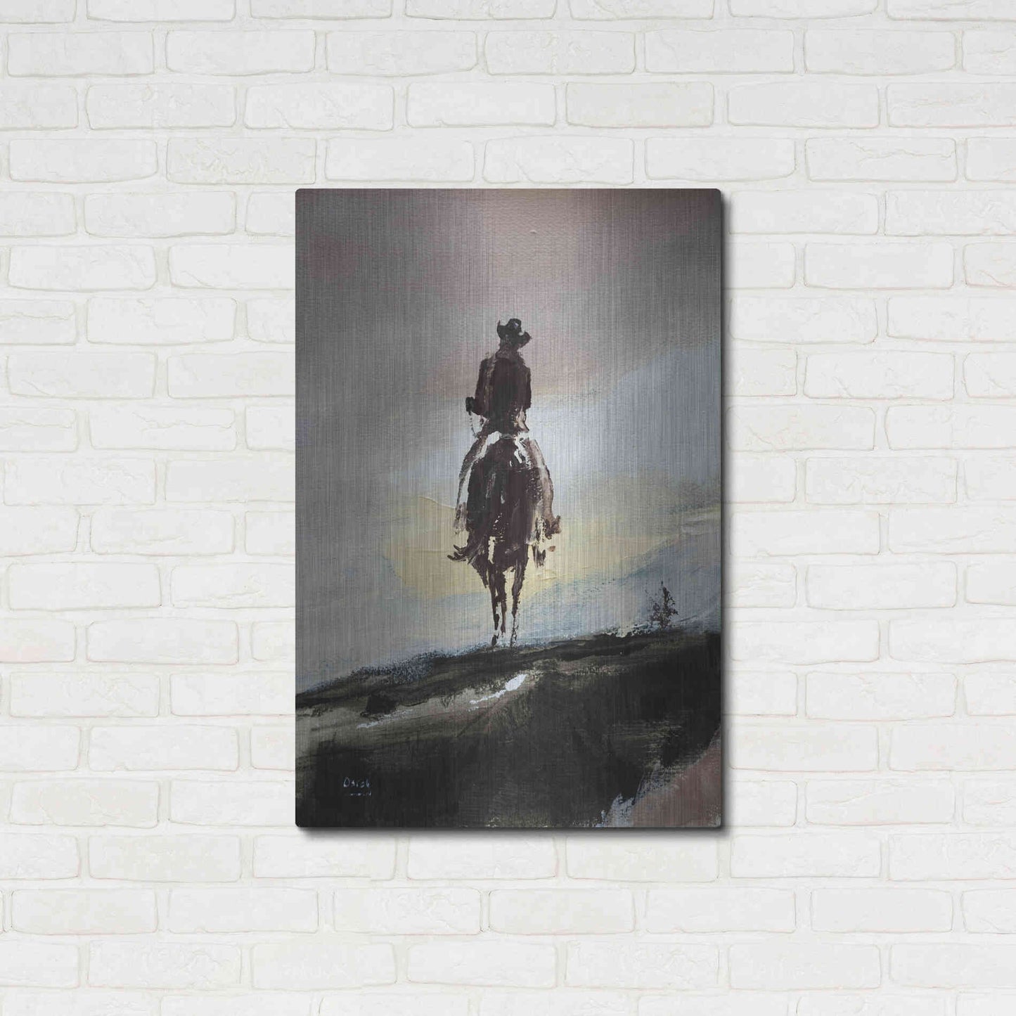 Luxe Metal Art 'Mild' by Oscar Alvarez Pardo, Metal Wall Art,24x36
