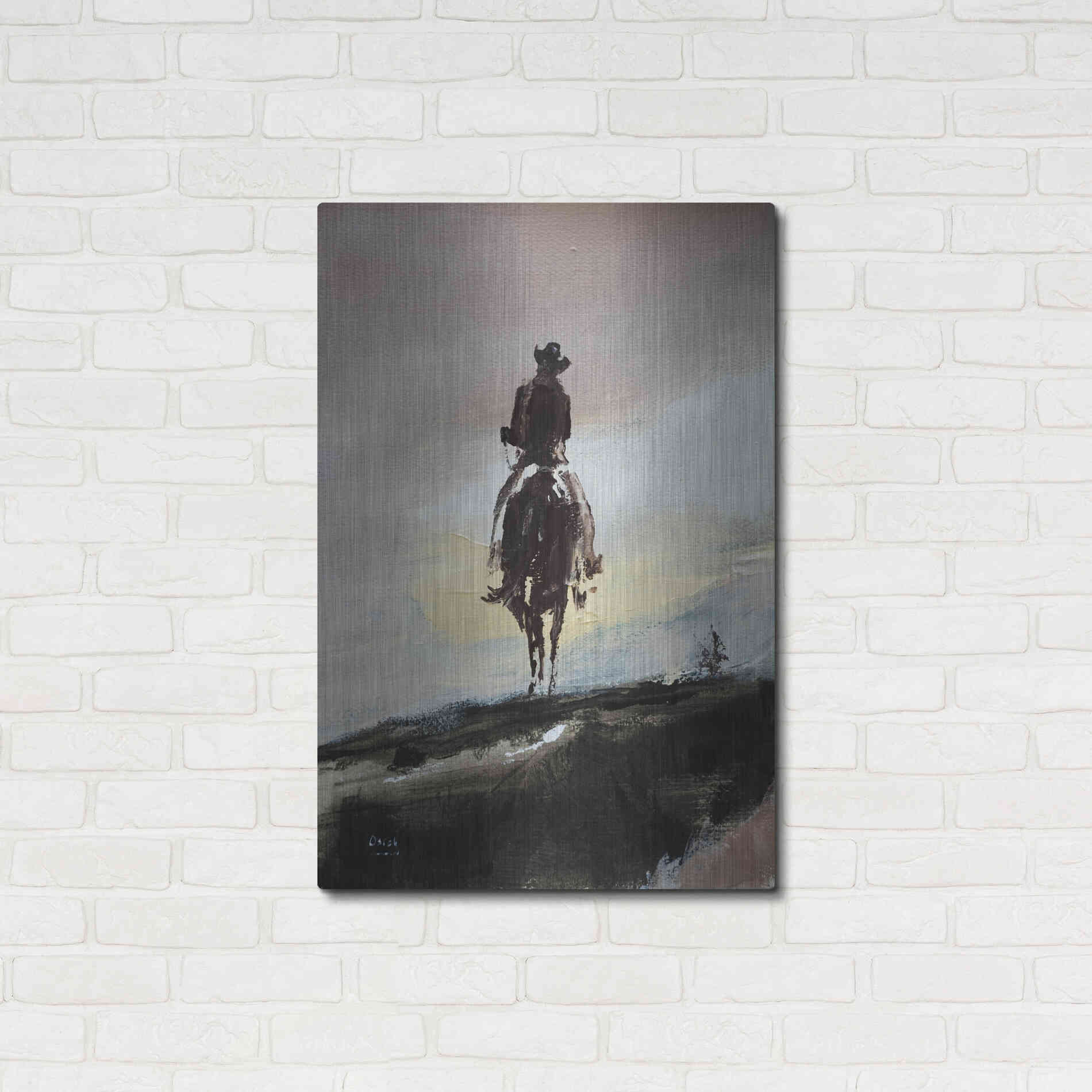 Luxe Metal Art 'Mild' by Oscar Alvarez Pardo, Metal Wall Art,24x36