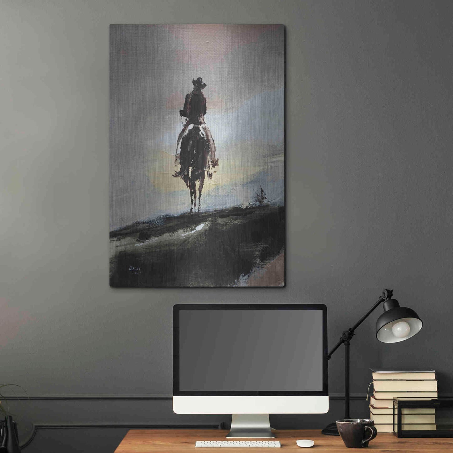 Luxe Metal Art 'Mild' by Oscar Alvarez Pardo, Metal Wall Art,24x36