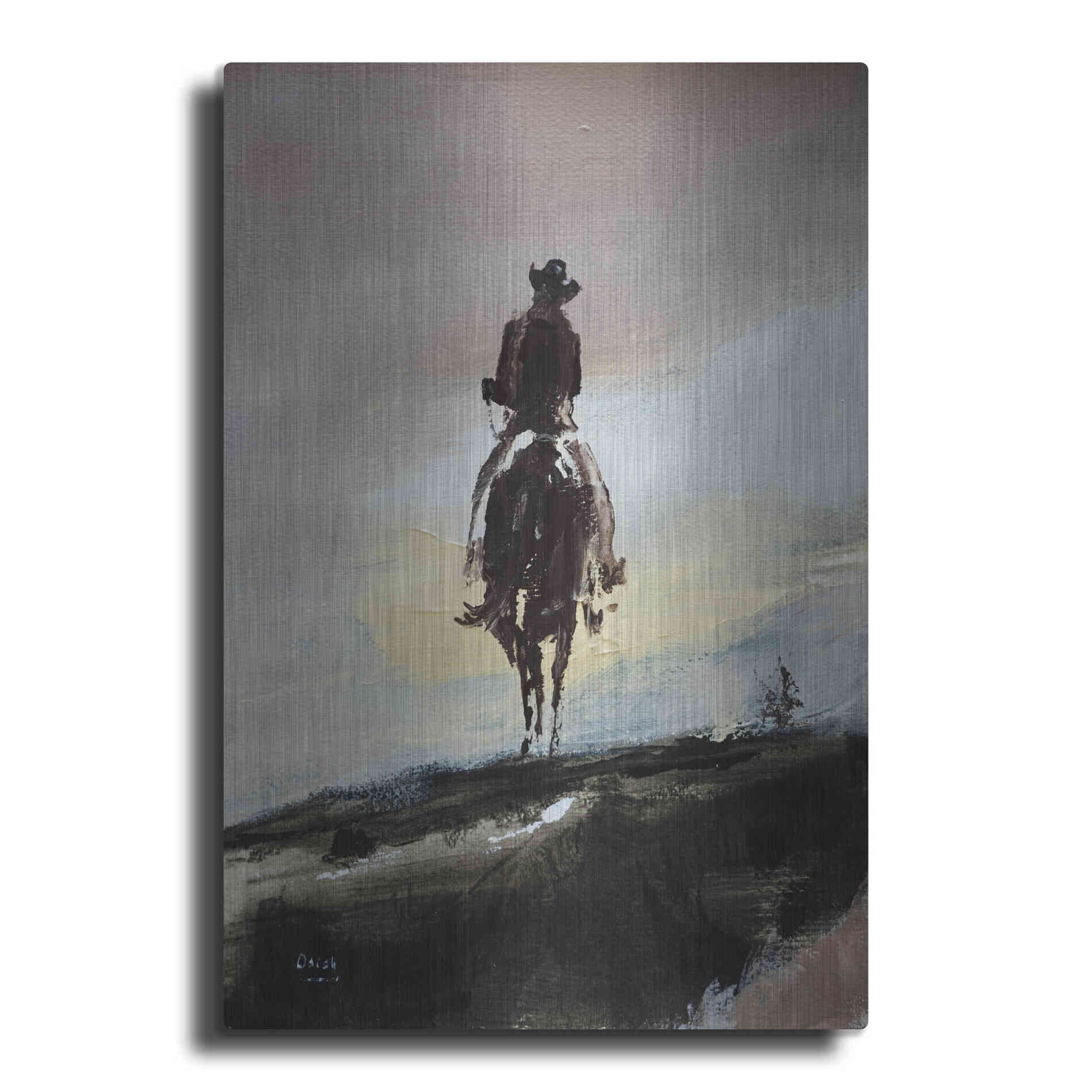 Luxe Metal Art 'Mild' by Oscar Alvarez Pardo, Metal Wall Art
