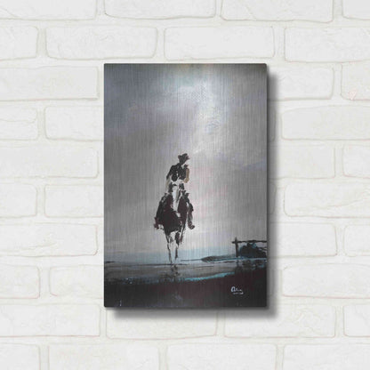 Luxe Metal Art 'Hazy' by Oscar Alvarez Pardo, Metal Wall Art,12x16