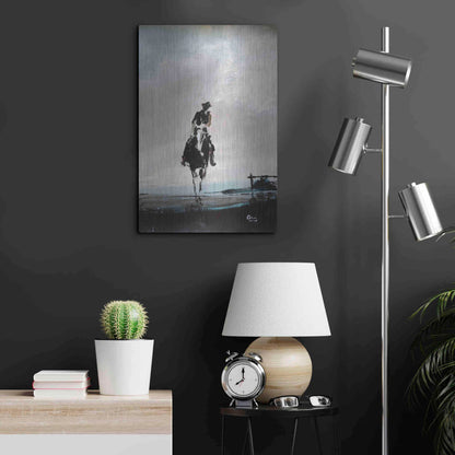 Luxe Metal Art 'Hazy' by Oscar Alvarez Pardo, Metal Wall Art,16x24