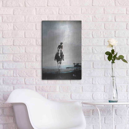 Luxe Metal Art 'Hazy' by Oscar Alvarez Pardo, Metal Wall Art,16x24