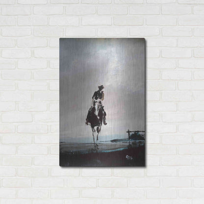 Luxe Metal Art 'Hazy' by Oscar Alvarez Pardo, Metal Wall Art,24x36