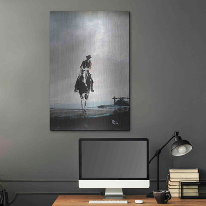 Luxe Metal Art 'Hazy' by Oscar Alvarez Pardo, Metal Wall Art,24x36