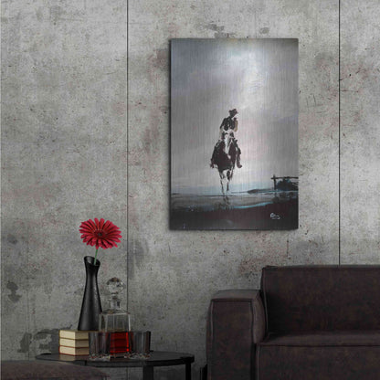 Luxe Metal Art 'Hazy' by Oscar Alvarez Pardo, Metal Wall Art,24x36