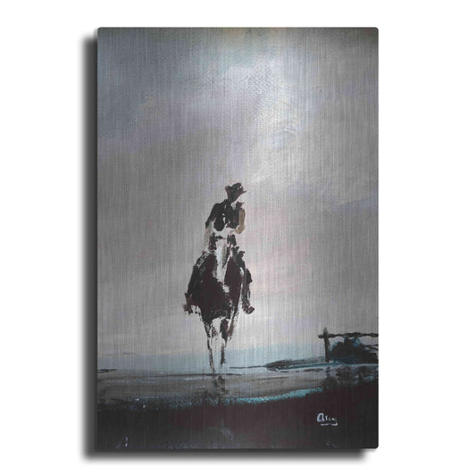 Luxe Metal Art 'Hazy' by Oscar Alvarez Pardo, Metal Wall Art