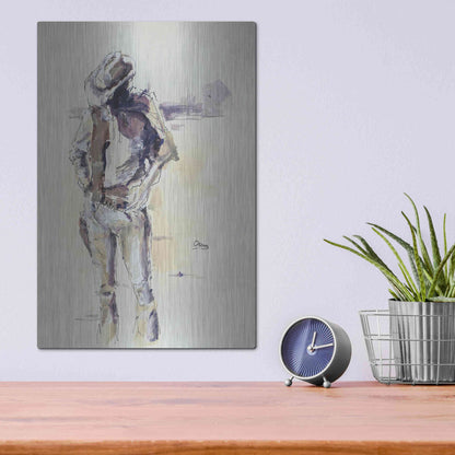Luxe Metal Art 'Sketch' by Oscar Alvarez Pardo, Metal Wall Art,12x16