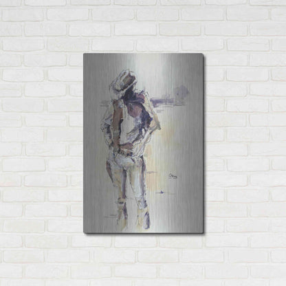 Luxe Metal Art 'Sketch' by Oscar Alvarez Pardo, Metal Wall Art,24x36