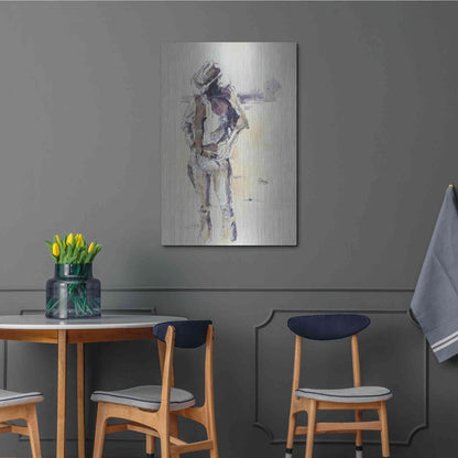 Luxe Metal Art 'Sketch' by Oscar Alvarez Pardo, Metal Wall Art,24x36