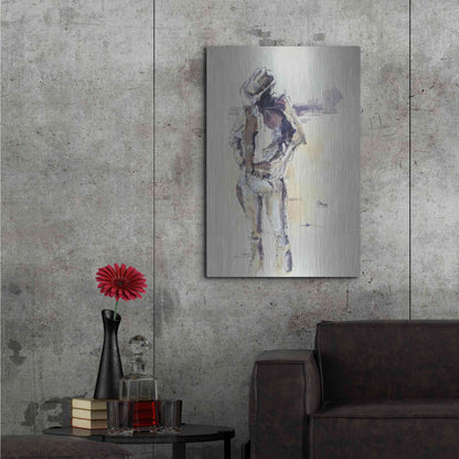 Luxe Metal Art 'Sketch' by Oscar Alvarez Pardo, Metal Wall Art,24x36
