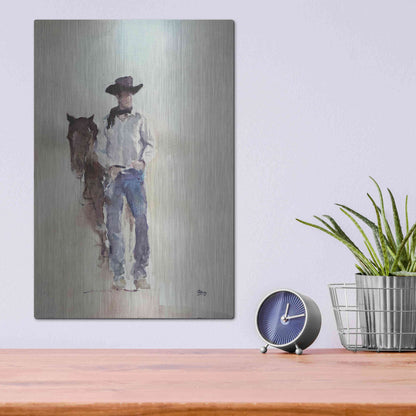 Luxe Metal Art 'Lucid' by Oscar Alvarez Pardo, Metal Wall Art,12x16