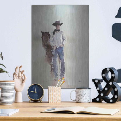 Luxe Metal Art 'Lucid' by Oscar Alvarez Pardo, Metal Wall Art,12x16