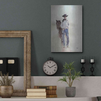 Luxe Metal Art 'Lucid' by Oscar Alvarez Pardo, Metal Wall Art,12x16