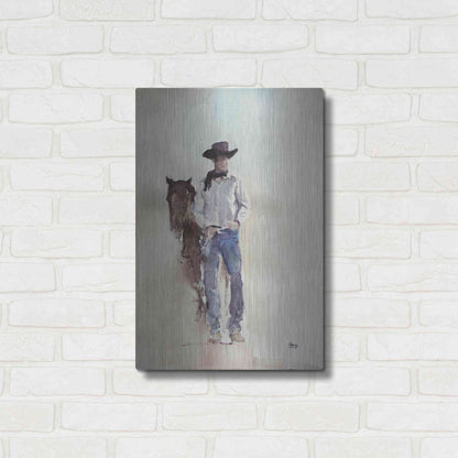 Luxe Metal Art 'Lucid' by Oscar Alvarez Pardo, Metal Wall Art,16x24
