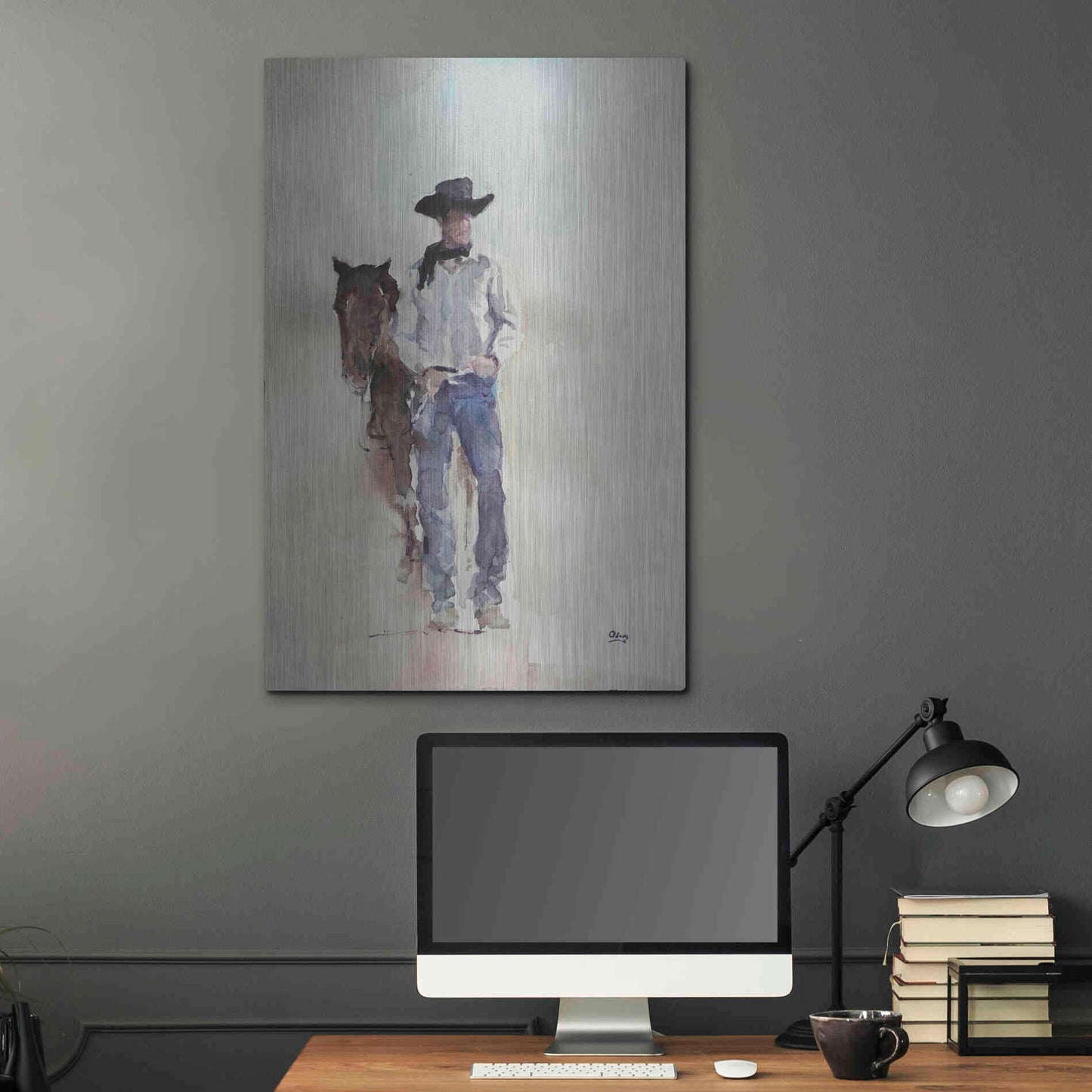 Luxe Metal Art 'Lucid' by Oscar Alvarez Pardo, Metal Wall Art,24x36