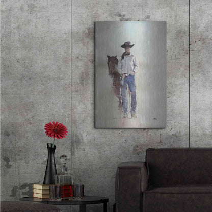 Luxe Metal Art 'Lucid' by Oscar Alvarez Pardo, Metal Wall Art,24x36