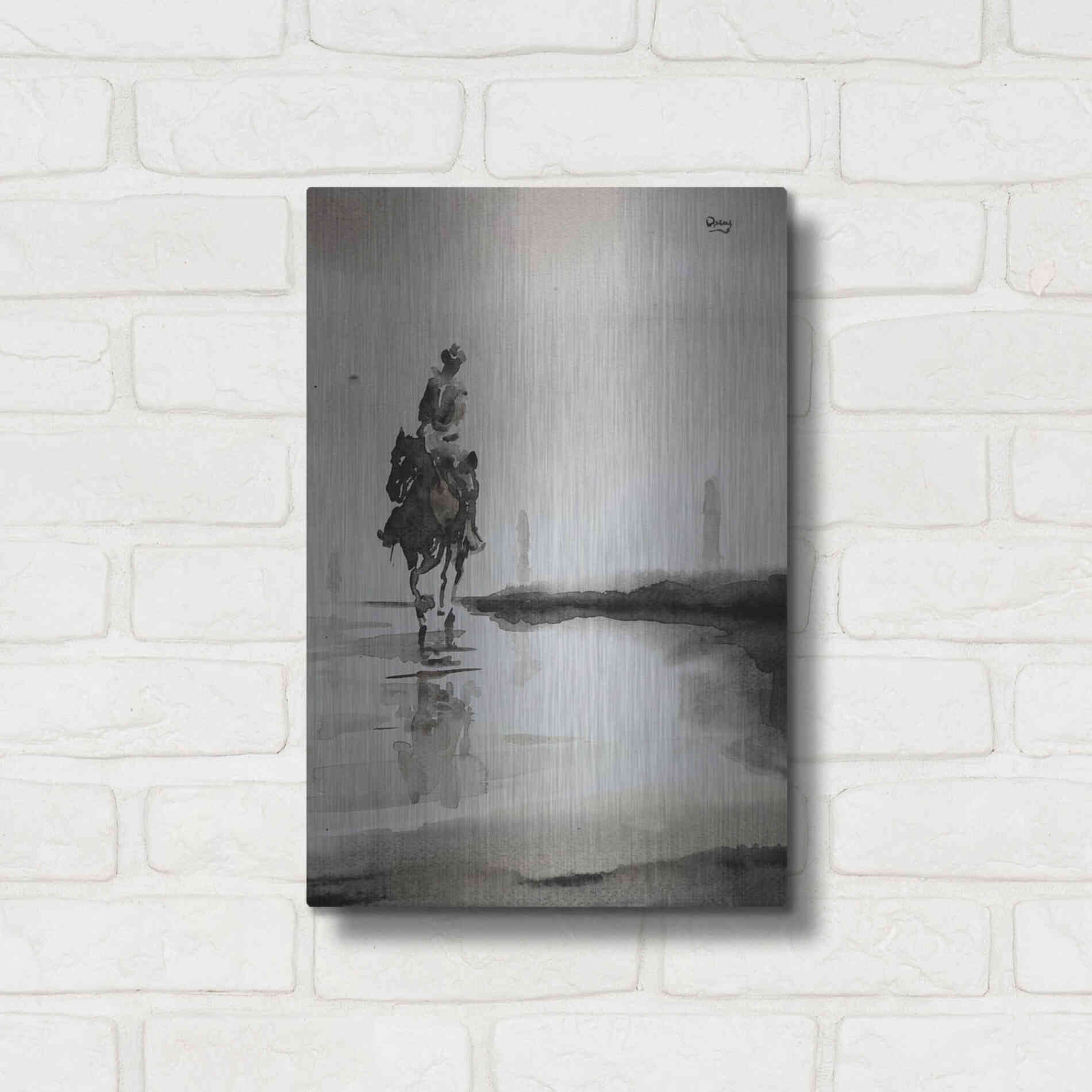 Luxe Metal Art 'Daze' by Oscar Alvarez Pardo, Metal Wall Art,12x16