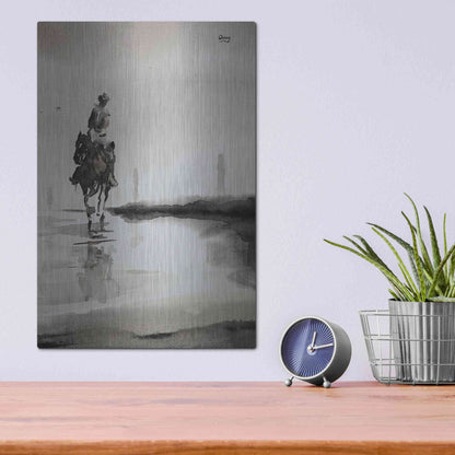 Luxe Metal Art 'Daze' by Oscar Alvarez Pardo, Metal Wall Art,12x16