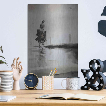 Luxe Metal Art 'Daze' by Oscar Alvarez Pardo, Metal Wall Art,12x16