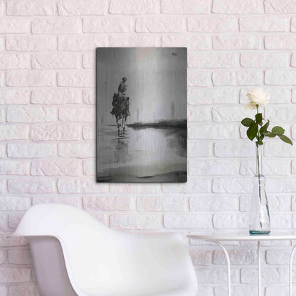 Luxe Metal Art 'Daze' by Oscar Alvarez Pardo, Metal Wall Art,16x24