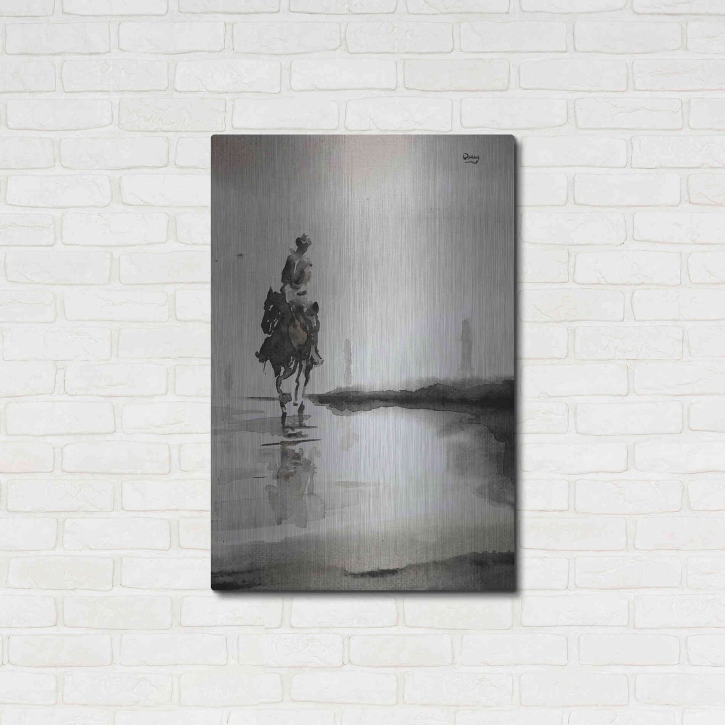 Luxe Metal Art 'Daze' by Oscar Alvarez Pardo, Metal Wall Art,24x36